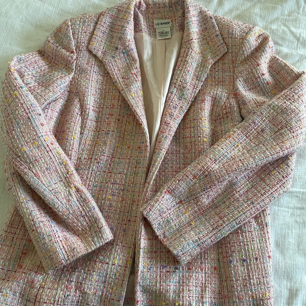 Pink Tweed Blazer
